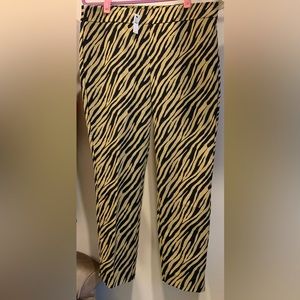 Zebra Ankle Pants NWT 14